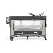 Kanz WithMe II Ara Katlı Anne Yanı Park Yatak Siyah 70 x 110