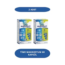 Time Magnezyum 60 Kapsül 2 Adet 1