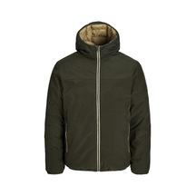 Jack & Jones Jjebrooklyn Erkek Çift Taraflı Ceket Günlük Rahat Haki