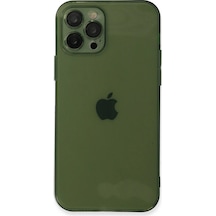 Apple  Uyumlu  iPhone 12 Pro Max Kılıf Fly Lens Silikon Yeşil,