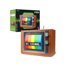 1970'ler Renkli Televizyon Lego - Yapım Seti 133 Parça - Vintage Tutkunlarına Özel Maket