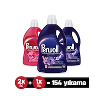 Perwoll Hassas Bakım Çiçek Cazibesi Sıvı Çamaşır Deterjanı 2 x 2700 ML + Koyu Renkler Sıvı Çamaşır Deterjanı 2975 ML