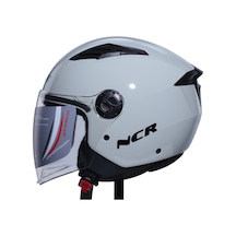 Kask Çenesiz Vizörlü Ncr 236 Ece Belgeli - Gri - Xl