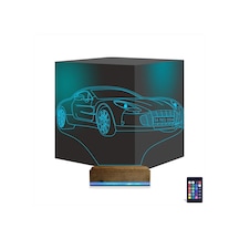 Luvivia Spor Araba Aston Martin Kişiye Özel 3d Lamba - Masa Gece Lambası Şeffaf