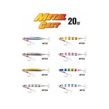 Fujin Metal Cast 20gr Light Jig Metal Yem Mt12bluepinkzebraglow