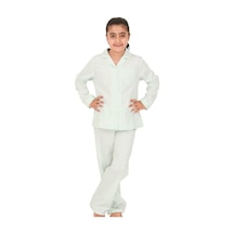 The Don Açık Yeşil Beyaz Kareli Kız Çocuk Pijama Takımı (9-14 Yaş