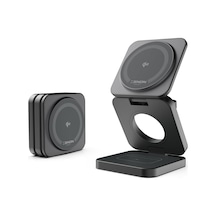 Xenon Smart Kablosuz Şarj Standı 3&apos Ü Bir Arada Apple Iphone Airpods Watch Mag Safe İle Uyumlu Qi2 15w Hızlı Şarj Cihazı X6402