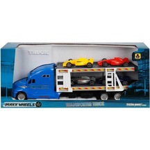 1:48 Maxx Wheels Transporter Tır 30 Cm - Mavi
