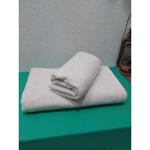 Mef Collection Banyo Havlu Seti Büyük Boy Beyaz 2'li Beyaz
