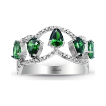 Damla Zümrütlü Su Yolu Yüzük