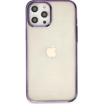 Newface - 523 - İphone 12 Pro Max Kılıf Element Silikon - Csmo-tex - - Mor