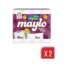 Maylo 3 Katlı Tuvalet Kağıdı 32'li 2'li Paket