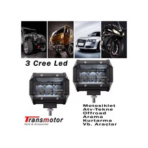 Motosiklet Atv Offroad Tekne Traktör Vb. Araçlar İçin Sis Farı Seti