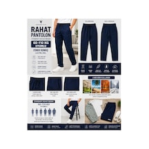 No Brand Rahat Bol Pantolon Lacivert Lacivert
