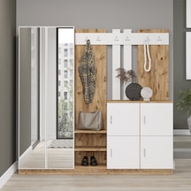 Yurudesign Gibson Vestiyer Portmanto Ayakkabılık Çam-Beyaz Yurudesign Gibson Vestiyer Portmanto Ayakkabılık Çam-Beyaz