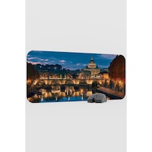 Roma İtalya V4 70x30 Xl Gaming Kauçuk Kaymaz Taban Mouse Pad Fare Altlığı