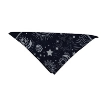 Bandana Atmosfer Desenli Kare Lacivert