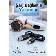 Üç Yedek Diskli Şarjlı Elektrikli Ayak Törpüsü