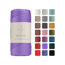 2 Mm - 200 Gr Polyester Makrome Ipi Lila 230 M Polyester Makrome Ip Supla Ip Ve Çanta Ipliği