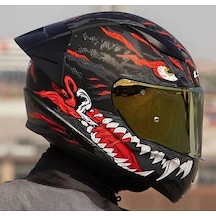 Ls2 Rapıd 2 Race Kaıju Fullface Motosiklet Kaskı Gold Camlı Siyah
