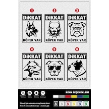 Dikkat Köpek Var Stıcker 27 X 19 Cm
