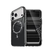 Newface Apple İphone 17 Pro Max Live Diamond Magsafe Kapak - Siyah