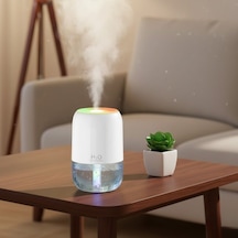 Mcg H2o Model Şeffaf Hazneli Hava Nemlendirici-ultrasonik Soğuk Buhar Makinesi, Led Işıklı Masaüstü Oda Nemlendirici Mcg
