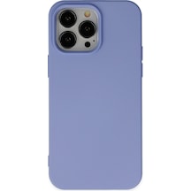 Apple iPhone  Uyumlu,  14 Pro Max Kılıf Nano İçi Kadife Silikon - Lila