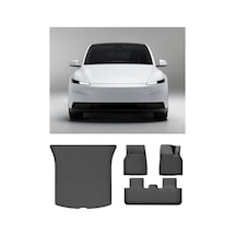 3.5 Mm Kalınlıkta Premium Havuzlu Paspas, Tesla Model Y Açık Bej