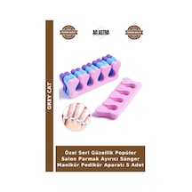 Özel Seri Güzellik Popüler Salon Parmak Ayırıcı Sünger Manikür Pedikür Aparatı 5 Adet