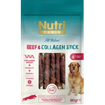 Nutri Canin Sığır Eti Sargılı Kolajen Çubuk Tahılsız Köpek Et Ödülü 80 G