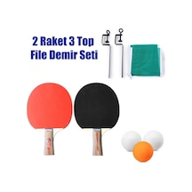 Masa Tenisi Raketi Seti File Demir 2 Raket  3 Top Seti
