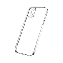 Ally iPhone Uyumlu 12 Pro 6.1 Metal Görünümlü Darbeye Dayanıklı Silikon Kılıf- 5775 Mh-hs9584-2683