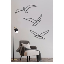 3 Çizgi Martı - Metal Tablo Set