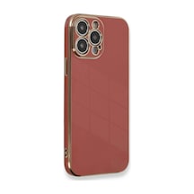 Apple Uyumlu iPhone 15 Pro Kılıf Volet Silikon Kırmızı\