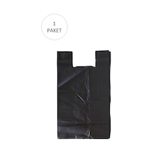 Hubrendy Tedarik Siyah Hışır Atlet Poşet Mini Boy 22x31 Cm 1 Paket Takriben 500 Adet