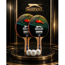 Slazenger Champion Ittf Onaylı 2 Raket 3 Top Masa Tenisi Raketi Seti