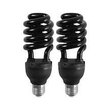 Konesam 2 Adet 20w E27 Siyah Işık Ampülü 365nm - Zararlı Böcek Tutma, Tarım Ve Ormanlarda Kullanım, Halloween Dekorasyonu, 110v, Verimli Ve Uygun