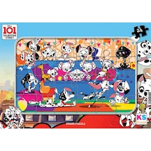 101 Dalmation 24 Parça Frame Puzzle.