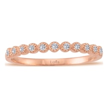 Lova 0,14 Karat Pırlanta Yarımtur Yüzük - 1040292