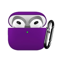 Airpods 3 Lansman Silikon Kılıf Mor