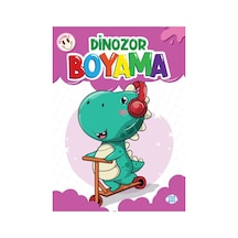 Sevimli Dinozor Boyama - Kolektif - Dokuz Çocuk Yayınları