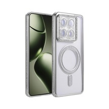 Xiaomi Mi 14t Pro Joke Simli Magneticsafe Kılıf - Gümüş 0.2M-Çok Renkli