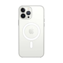 Apple iPhone Uyumlu 14 Pro Max Kılıf Magneticsafe Şeffaf Silikon - Şeffaf Çr