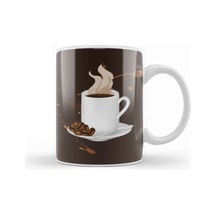 Funny Coffee Drinks Art Lover Gift Quote Vintage Retro Rainbow Style Kupa Bardak Porselen No11802 Karışık