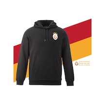 Gsstore Galatasaray Lisanslı Sweat Kapüşonlu Logolu Siyah Sweat Siyah