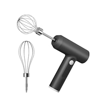 Jl Kablosuz Elektrikli Gıda Mikser Taşınabilir 3 Hızları Yumurta Oh Siyah