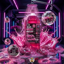 Akgüneş Motogaraj Konsantre Pembe Oto Şampuanı 2 Litre - 1/10 Sulandırılabilir Yüksek Köpüklü Araç Yıkama Cilası Yerli Üretim