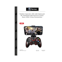 Telefon Aparatlı 350 Mah Bataryalı Bt Gamepad Gp5 Kontrol Cihazı Oyun Aleti Cihaz Kumandası