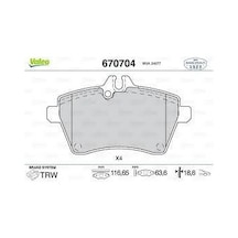 VALEO 670704 Ön Balata Mercerdes A160CDI-A150-A180CDI-A170 B150-B170-B150-B180 CDI 05